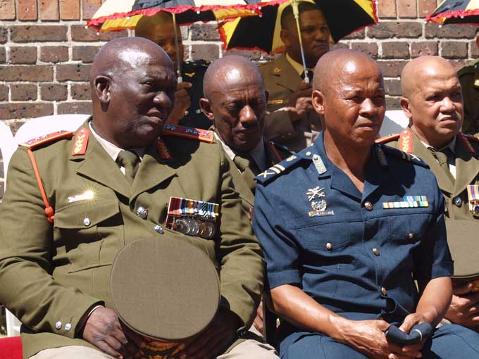 Major General Justice Nkonyane, Chairperson of the Castle Control Board, Executive Coordinator Olwethu Luvalo, Chief Executive Officer Calvyn Gilfellan