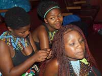 Traditional dancers during an interval