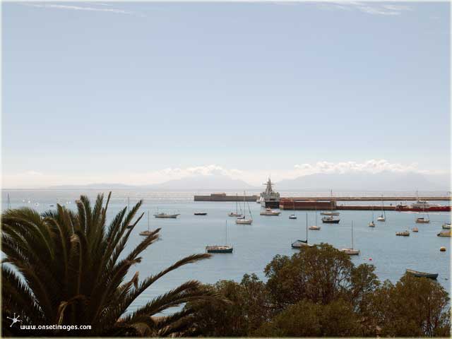 Simons Town, overlooking False Bay from the museum's porch