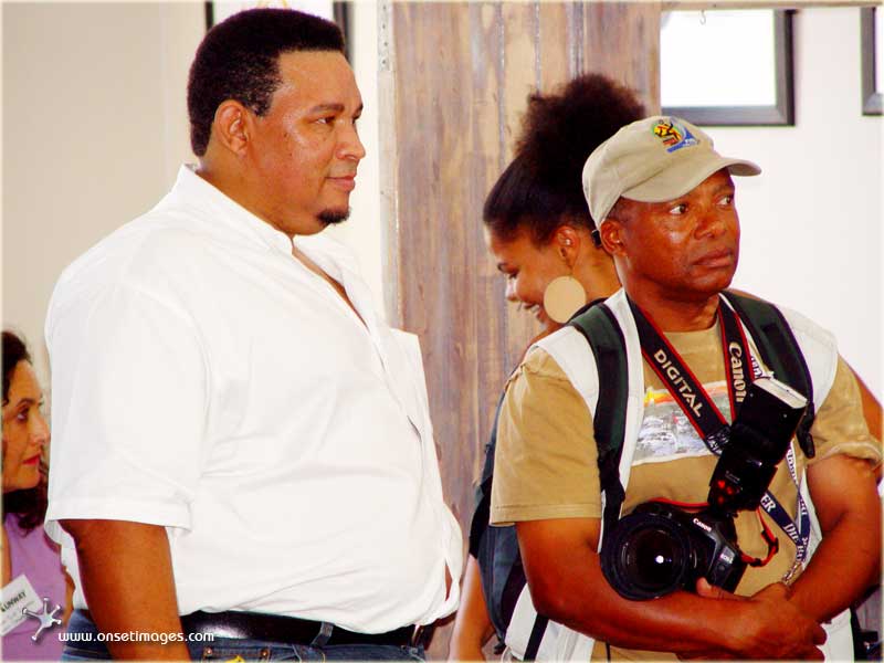 Film Commissioner Laurence Mitchell, Sue Isserow and Bianca Mpahlaza